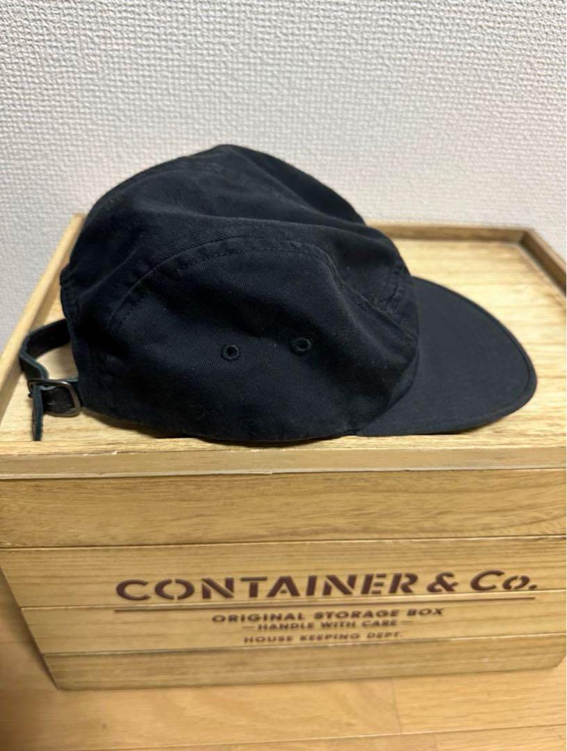 supreme black camp cap黒