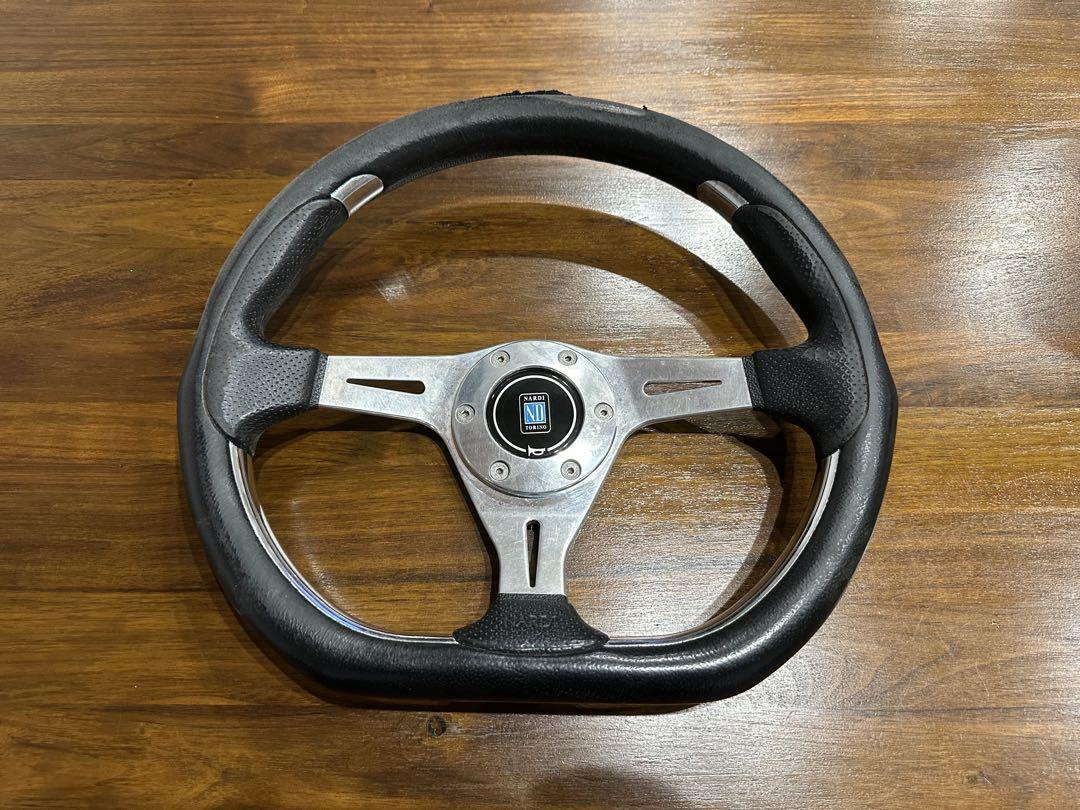 い*か様 希少　NARDI　カリスタ？　FET刻印　イタリア　　D型　ホーンボタ n202-1.jpg