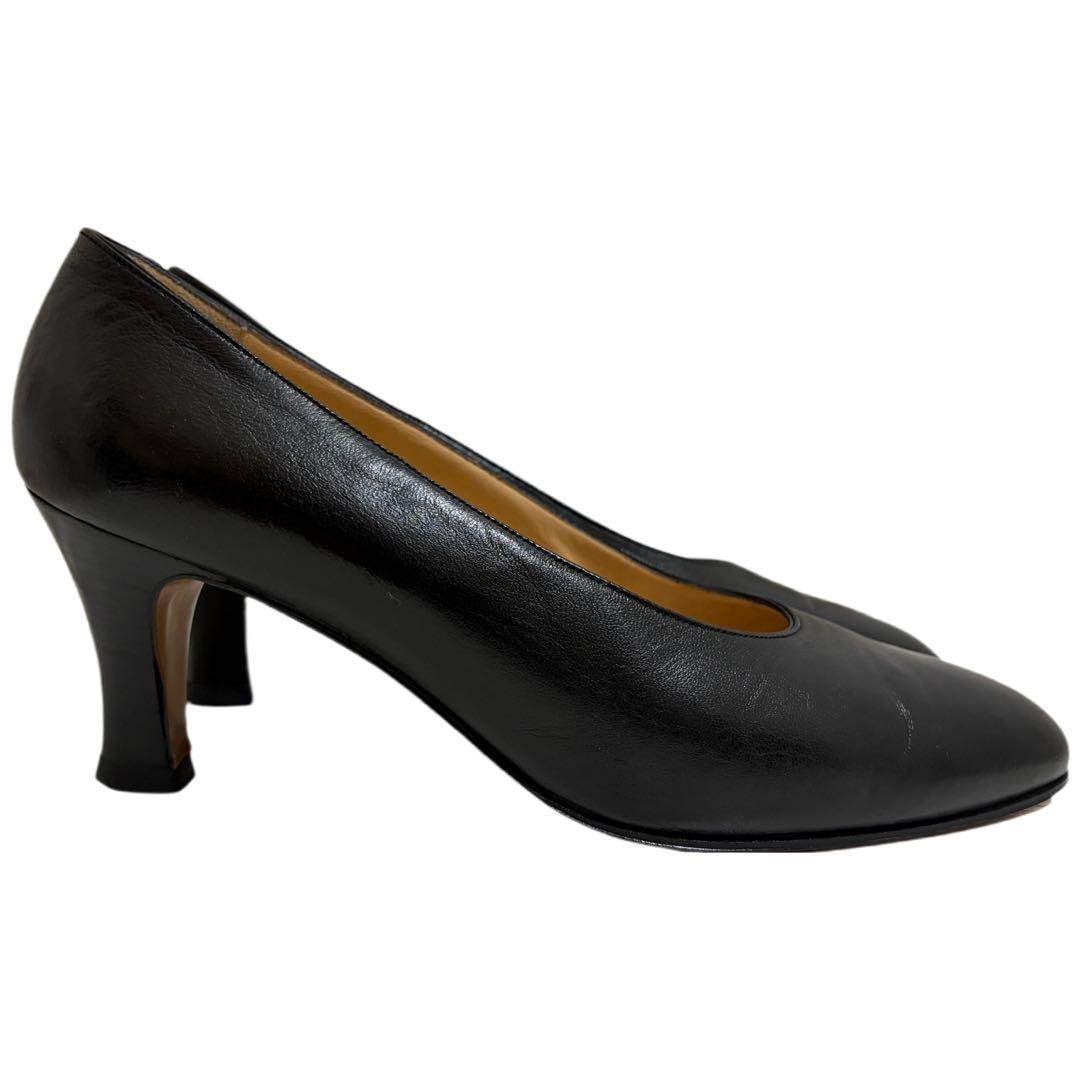 OLD GUCCI オールド グッチ 80s ITALY製 レザーパンプス 24 OLD GUCCI オールド グッチ 80s ITALY製 レザーパンプス 24