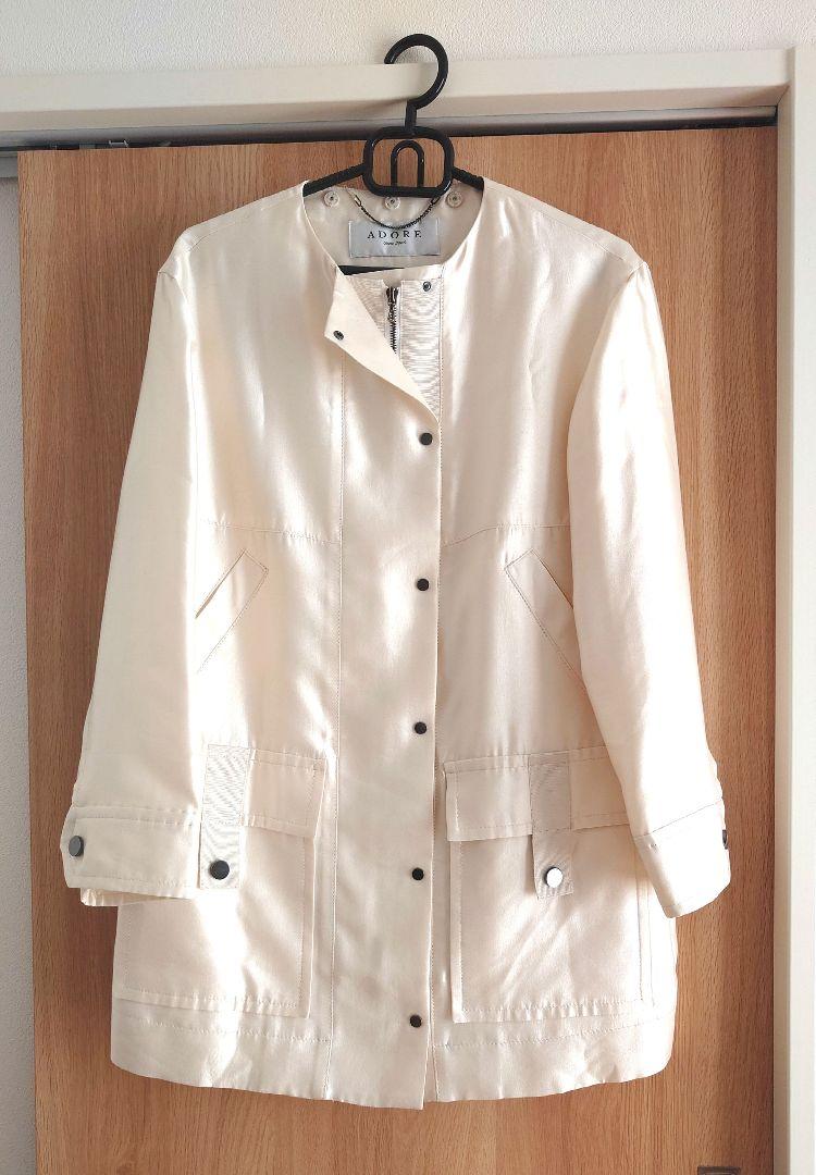 kaka♪♪専用　新品　アドーア　2WAYミドル丈シルク&ウール上質コート