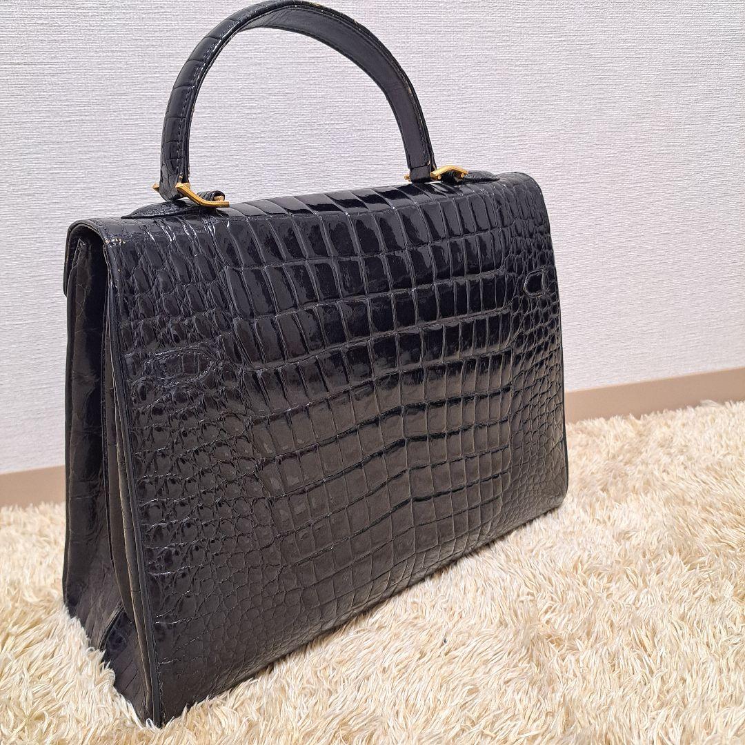 KAIYO crocodile skin クロコダイル ハンドバッグ 金具