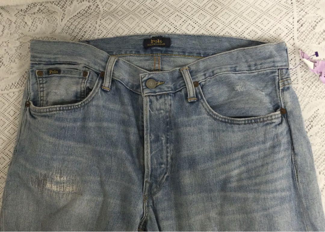 ポロラルフローレンTHE VARICK SLIM デニム 32/32 加工