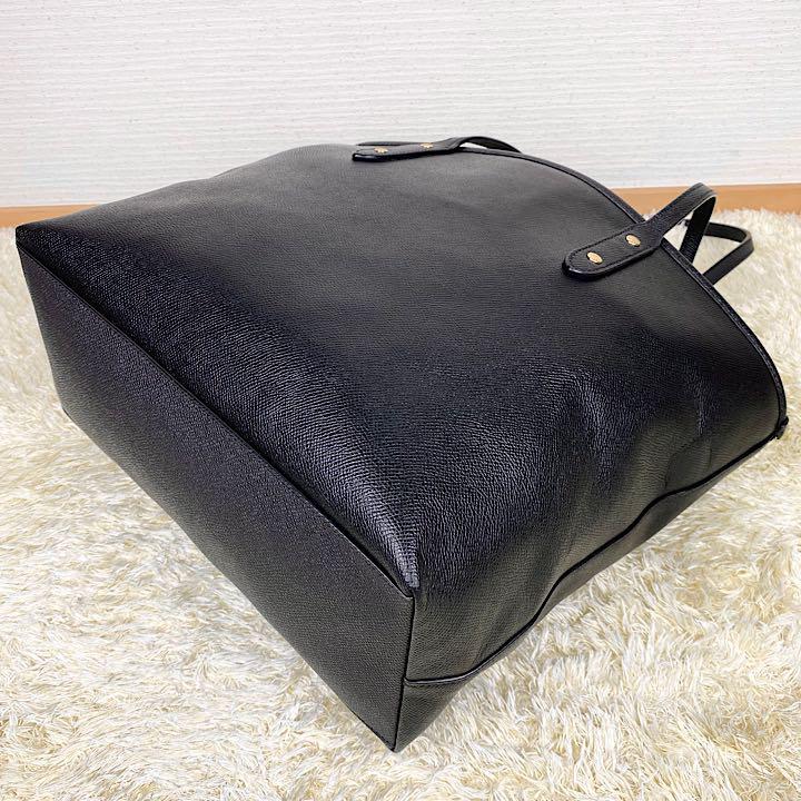 あくまでも⋺ 極美品✨ クロスグレイン レザー トート 黒 qVXc2-m61084171649 A4可 コーチ シティ 多様性 ゴールド