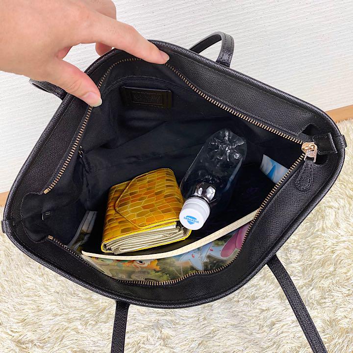 あくまでも⋺ 極美品✨ クロスグレイン レザー トート 黒 qVXc2-m61084171649 A4可 コーチ シティ 多様性 ゴールド
