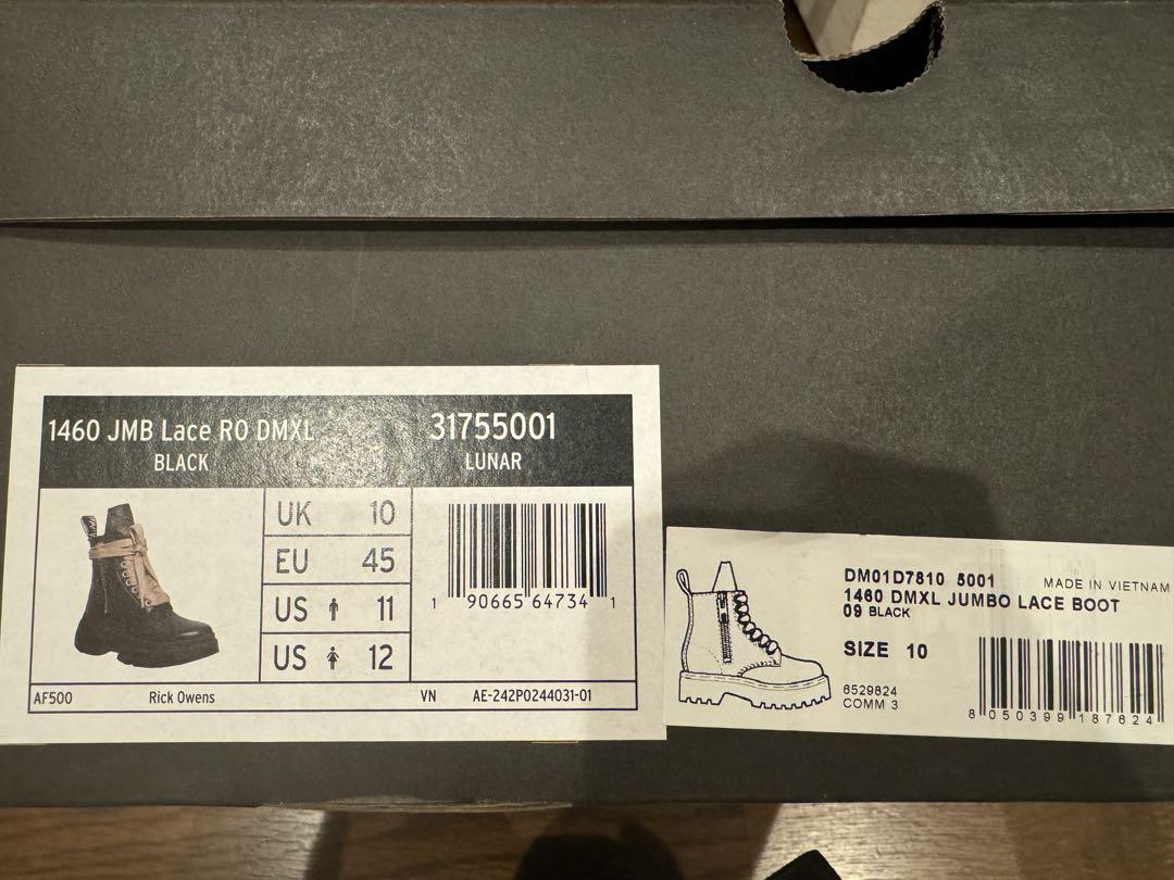 靴 RICK OWENS
Dr. Martens1460DMXLJumbo Lace