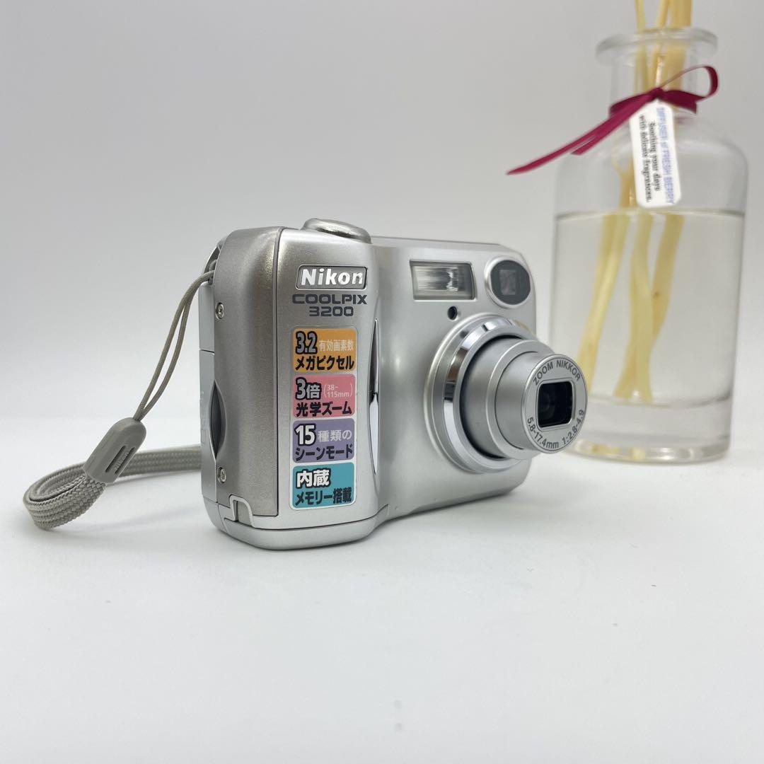 美品✨Nikon coolpix 3200✨動作確認済 スマホ転送OK 単三電池