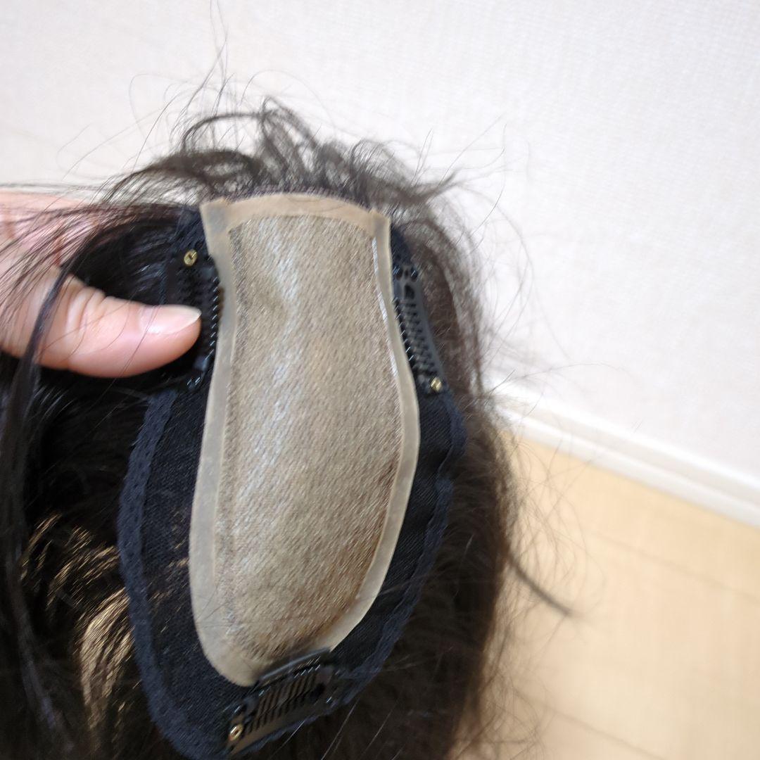 レディース　ヘアピース　人毛