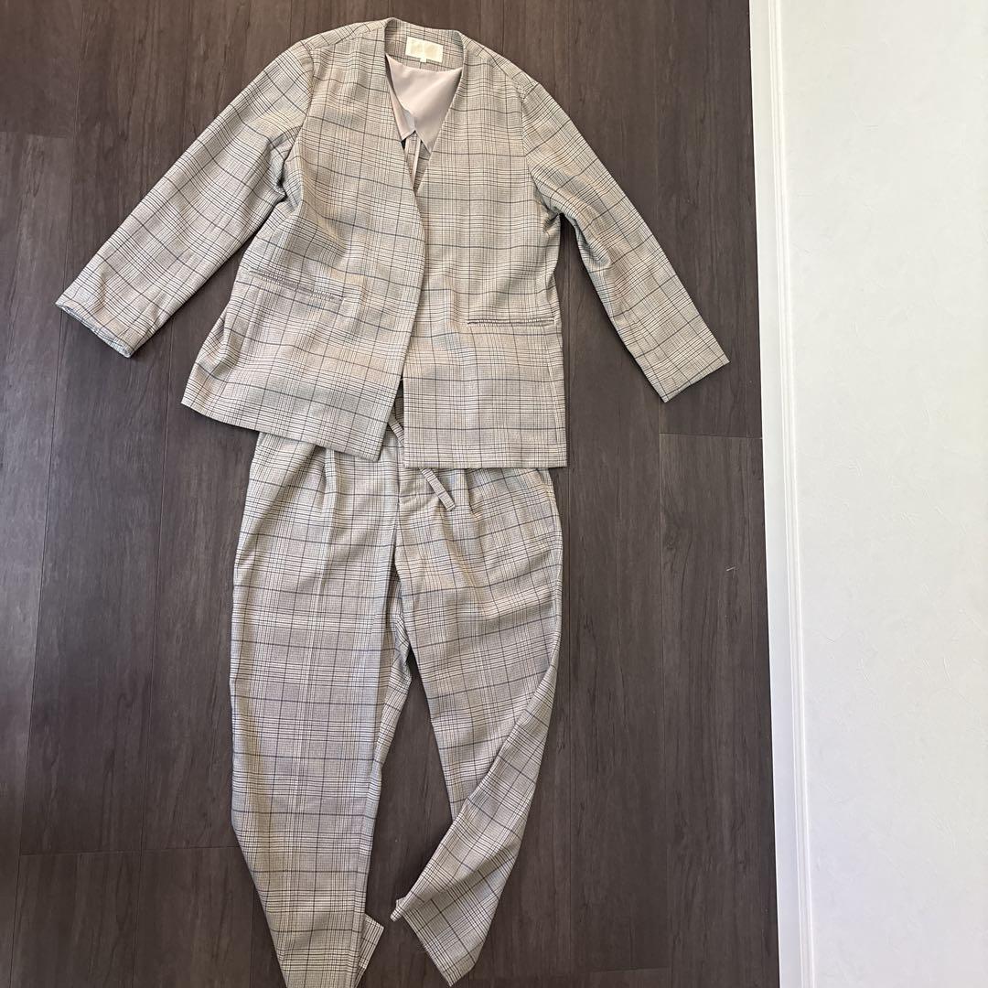 BEAMS HEART チェック柄 セットアップ M