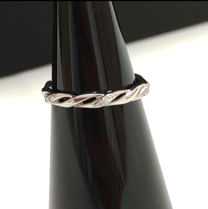 ヴァンドーム青山 プラチナ ダイヤモンド リング pt950 未使用に近い 画像6