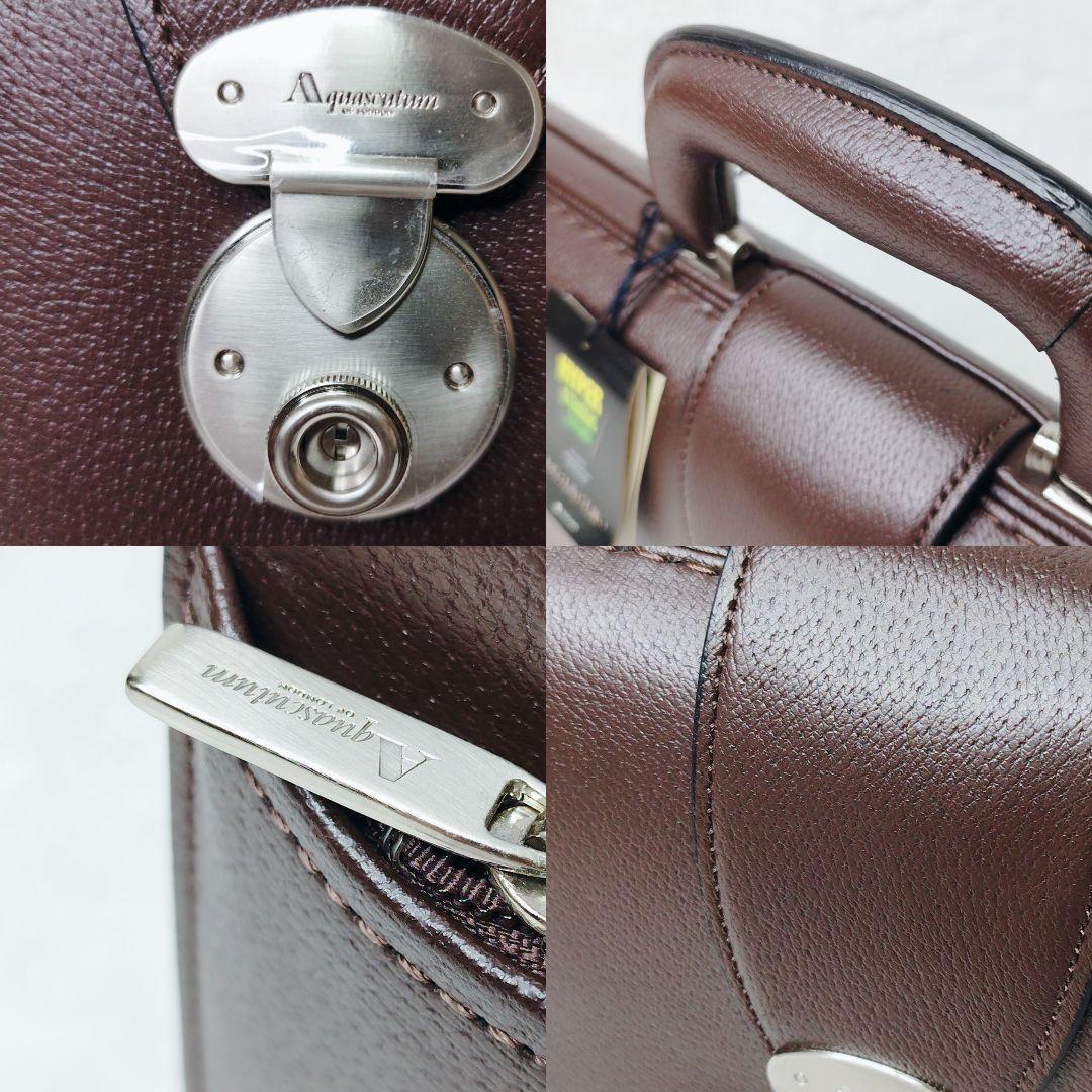 i*n様 未使用/タグ付✨ アクアスキュータム 鍵付き ダレスバッグ