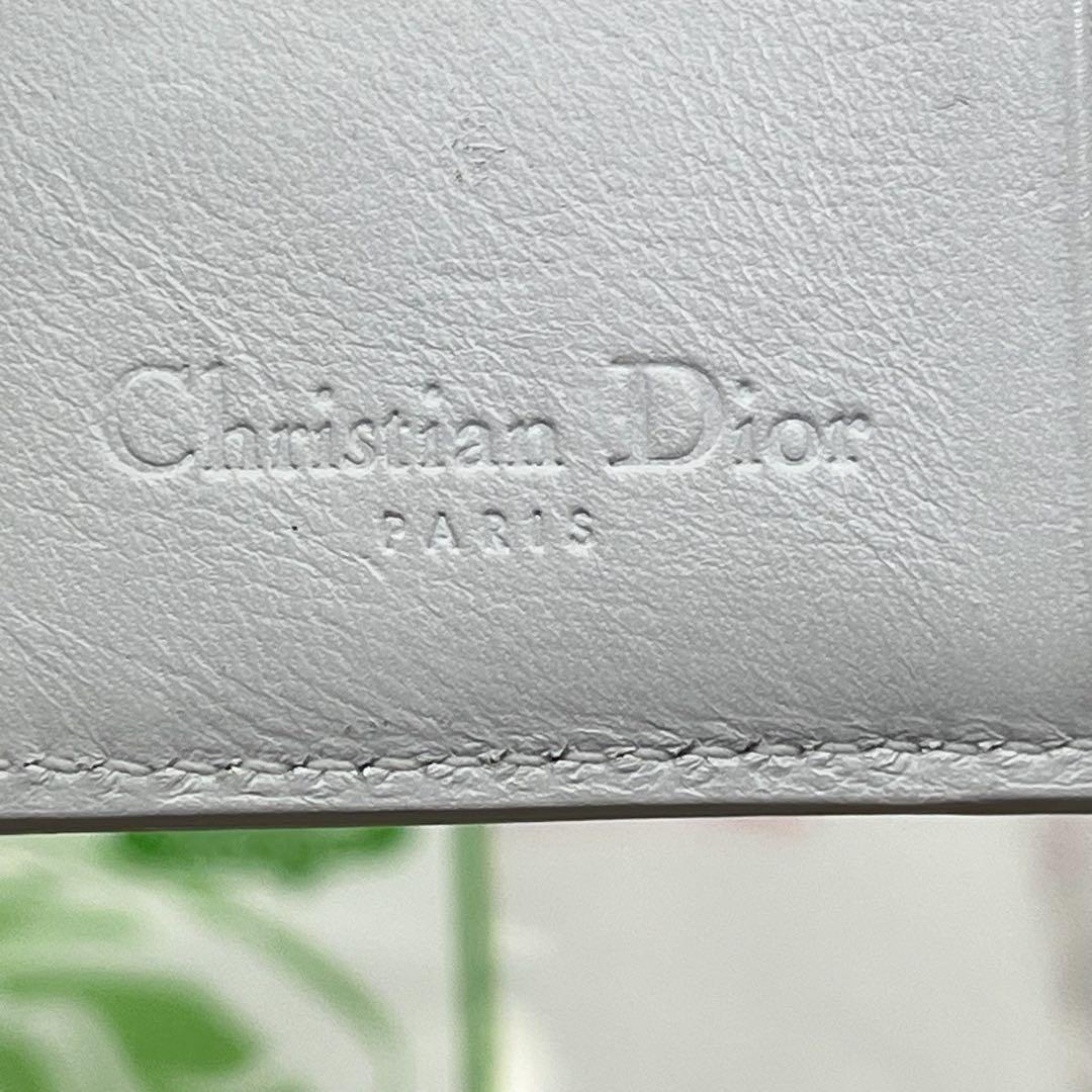美品】クリスチャンディオール 二つ折り財布 トロッター柄 ロゴ