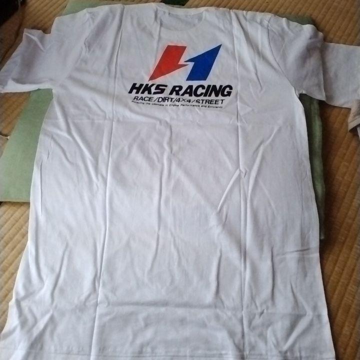 HKS RACING Tシャツ ホワイト　Lサイズ ドリフト　日産　トヨタ
