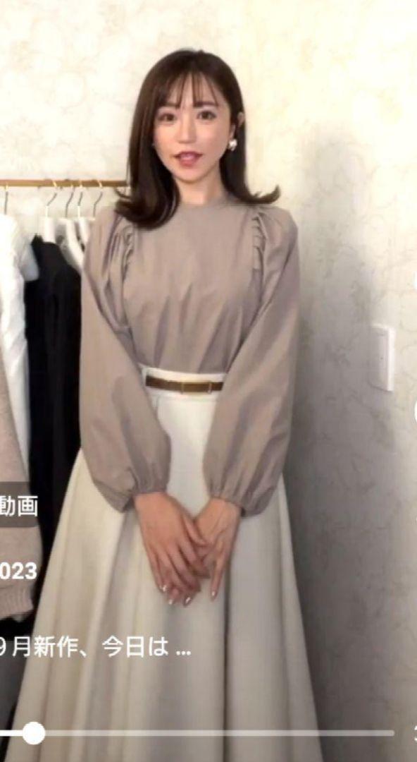 26日まで出品❣️新品、美品✨ efla ニットメルトンタックスカート