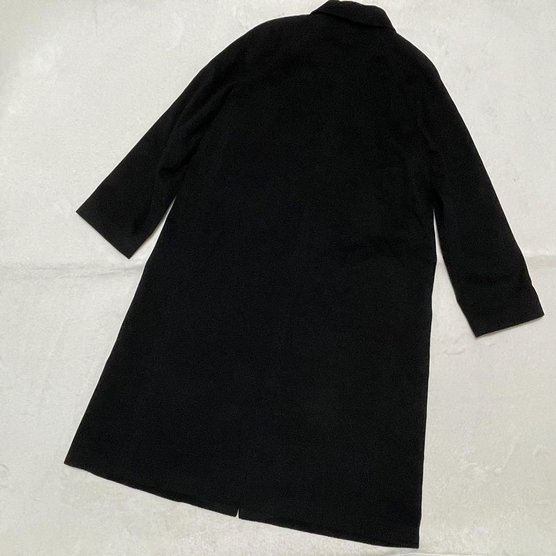 893 高級極美品 ピエールバルマン ロングコート 11号 カシミヤ100% 黒 awardsandwinners.com