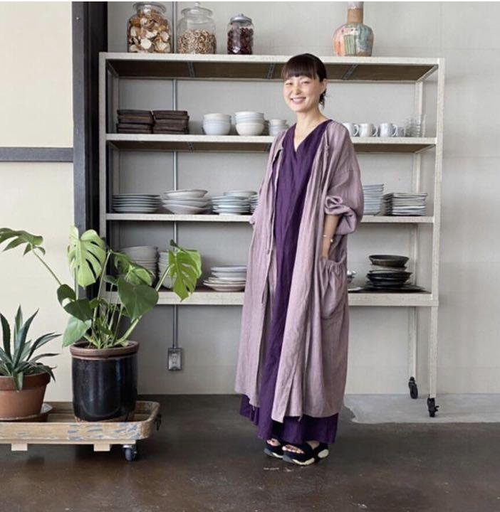 【BOUTIQUE】 X 青山有紀さんコラボ　リネンエプロン