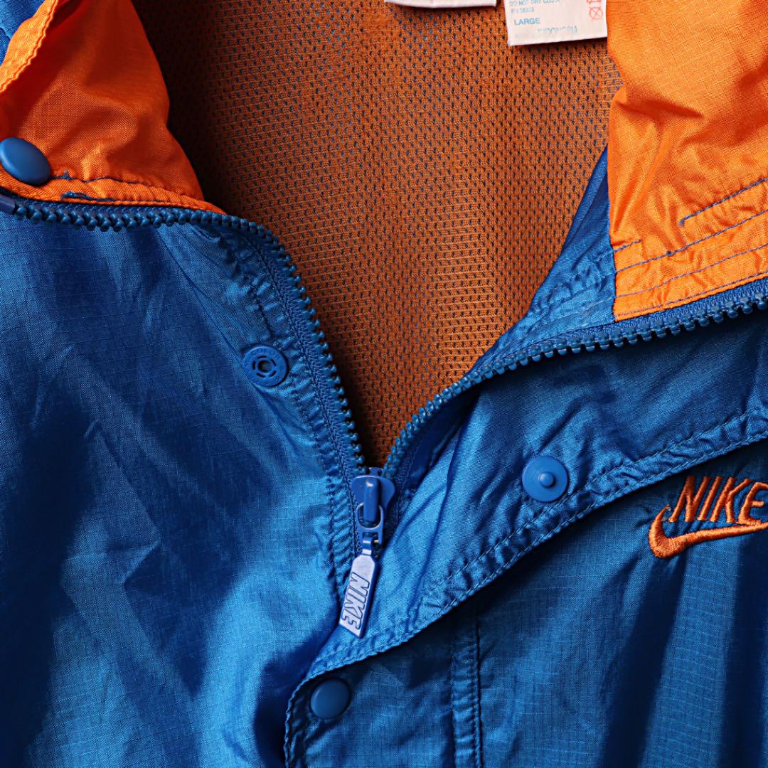 爆買い通販 80s ジャケット ナイキ 青 グレータグ dWDLy-m61098403511 NIKE ハーフジップ Lナイロン 豊富な通販