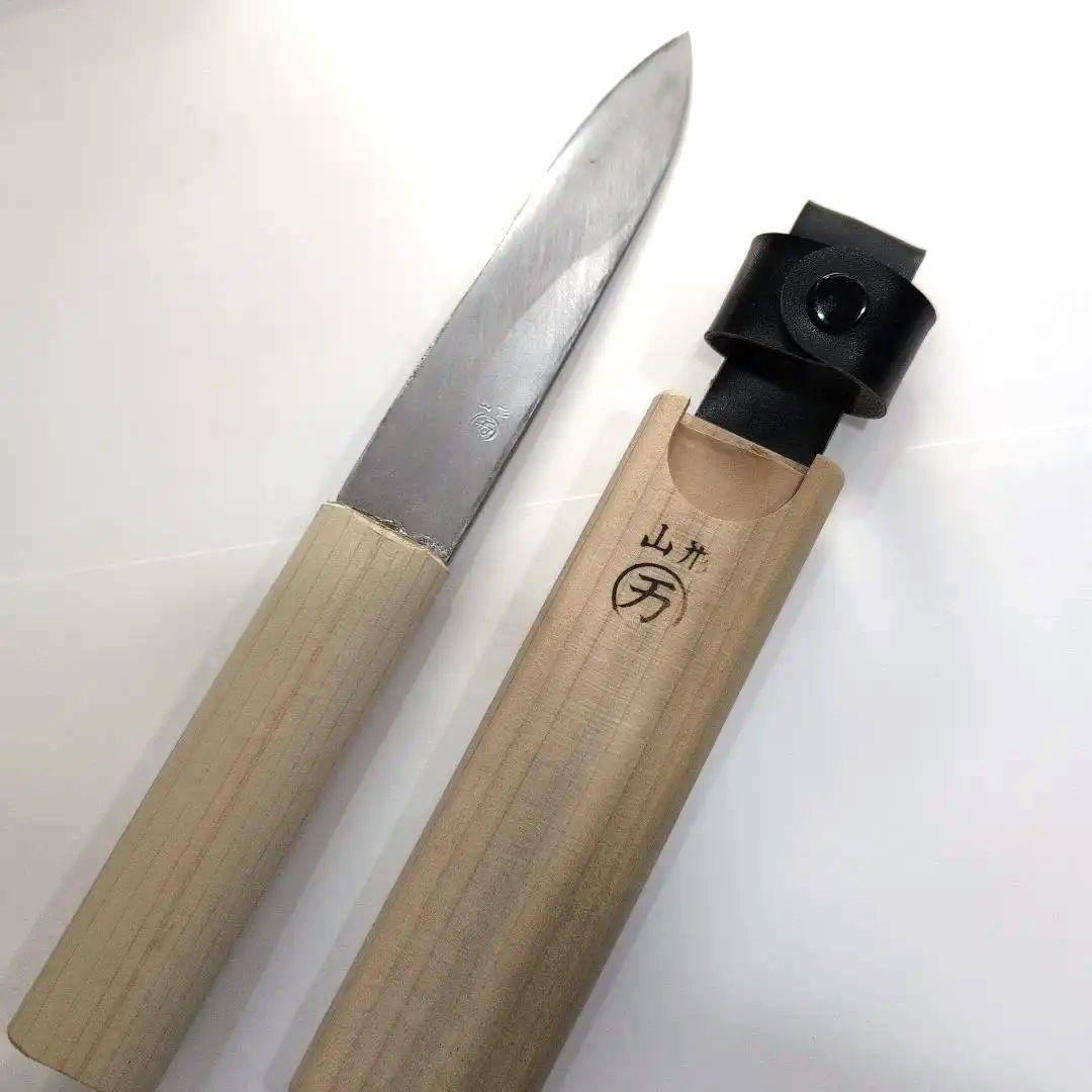釣り・アウトドアに○木製さや付マキリ○職人手作り○マキリ包丁