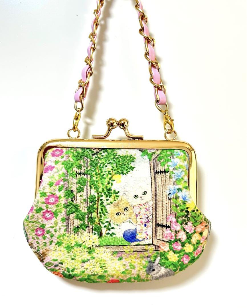 お取り置き／ジョリーフルール☆ぽってりがま口／ユキエモン☆ポーチ ハンドメイド がま口ポーチ ユキエモン フラッグスター