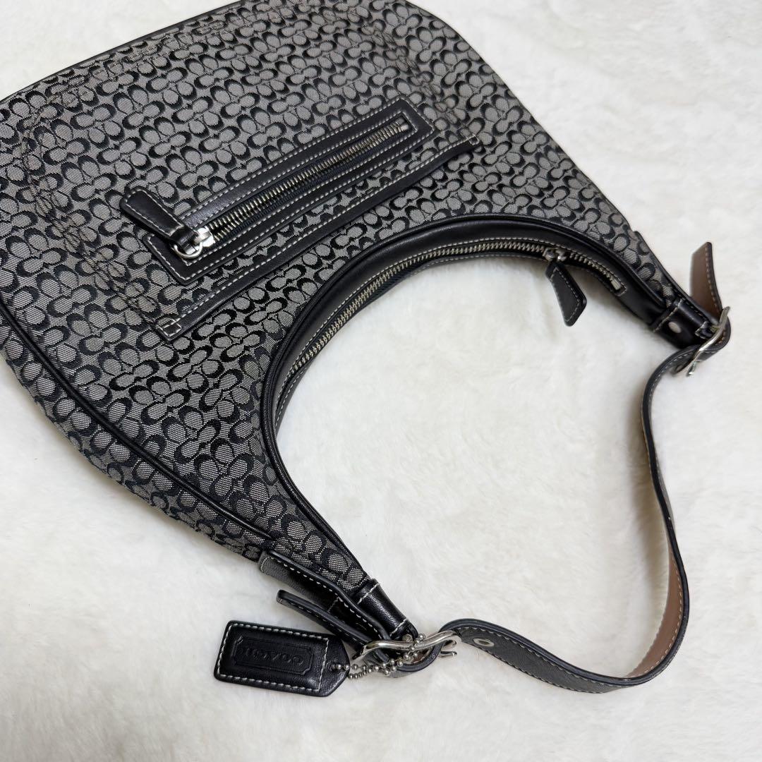 美品 コーチ ワンショルダー ミニシグネチャー ショルダーバッグ