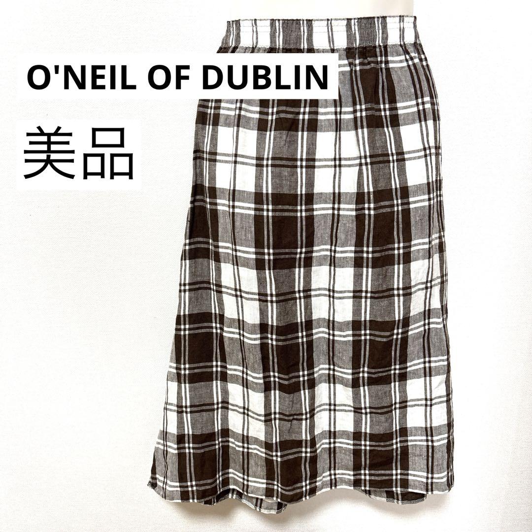 美品　O'NEIL OF DUBLIN | リネン フレアロングスカート
