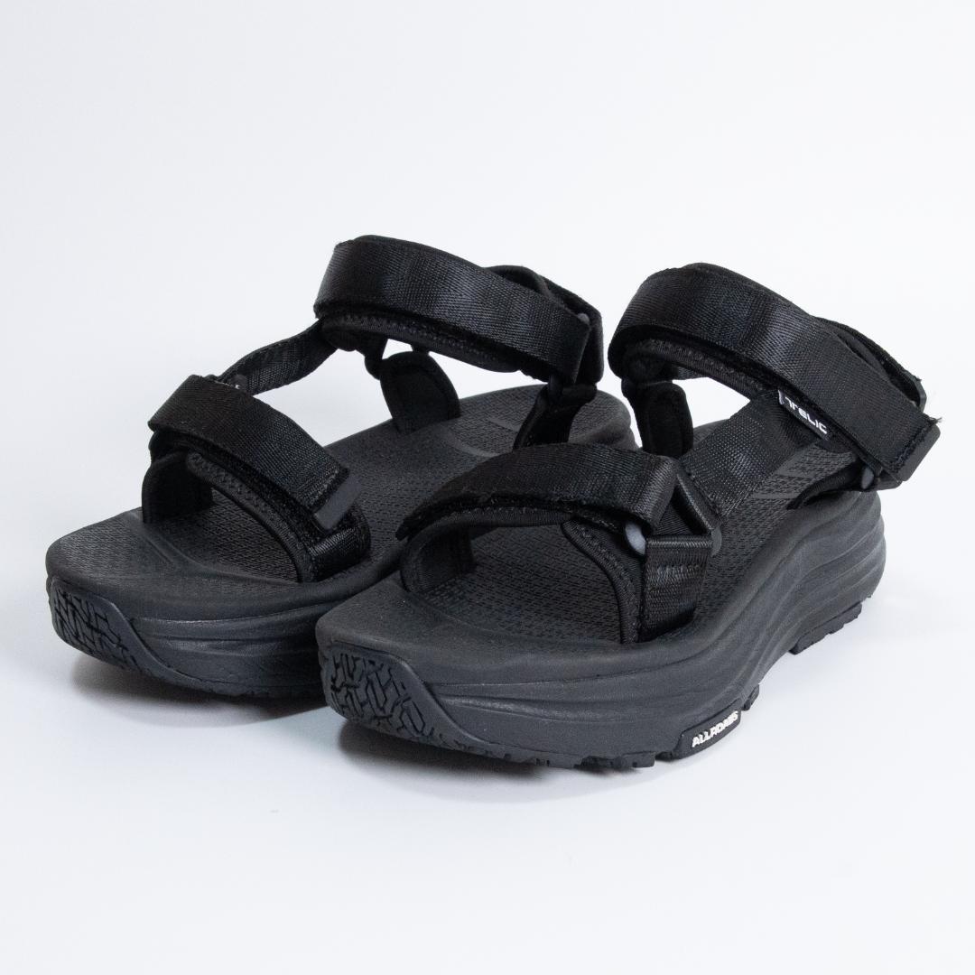 美品　TELIC　テリック　オールローズ　ブラック ベルトサンダル　リカバリー