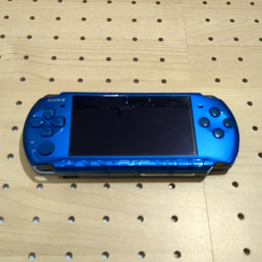 美品 動作品/点検・整備済み psp3000 バイブラント・ブルー（付属品あり）
