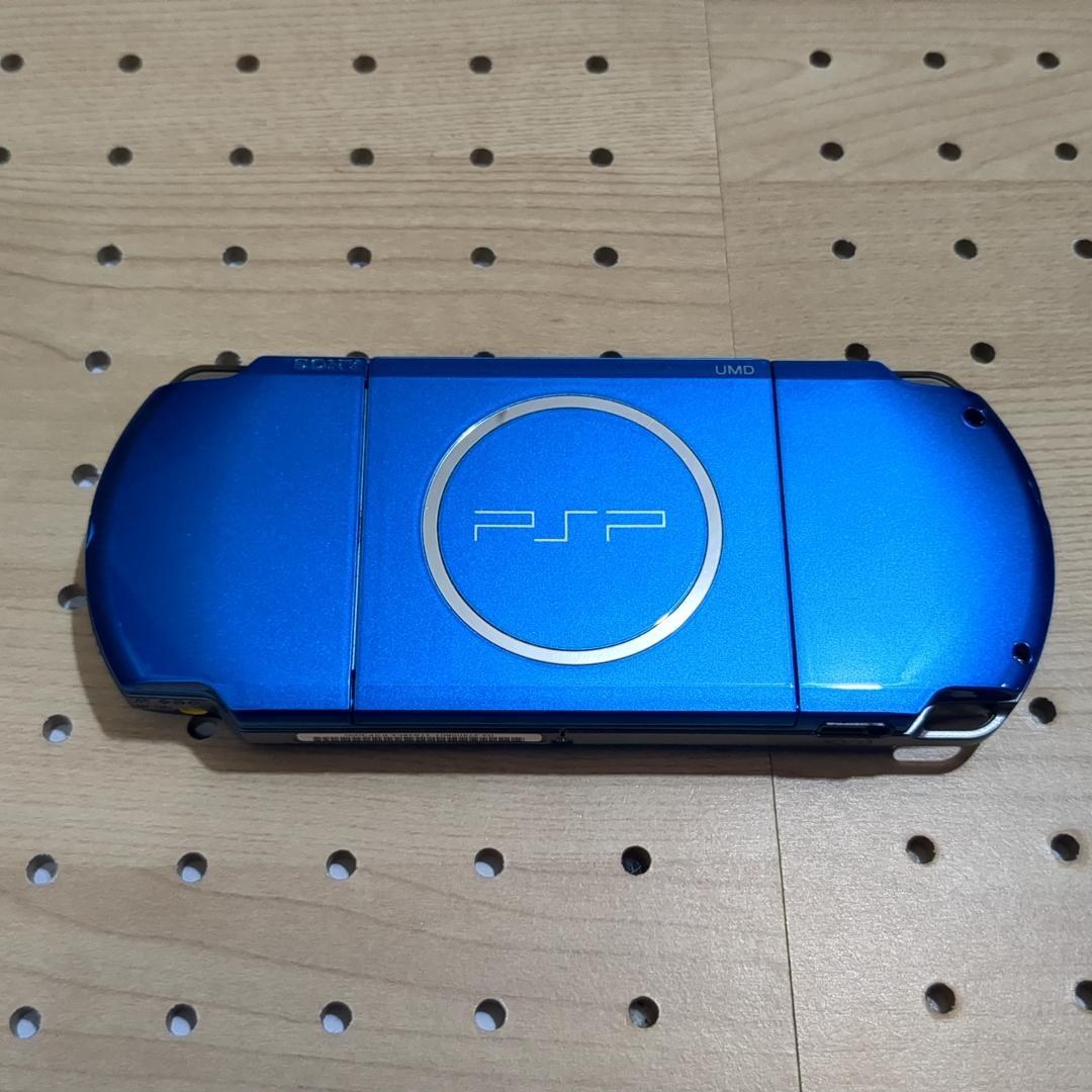 美品 動作品/点検・整備済み psp3000 バイブラント・ブルー（付属品あり）