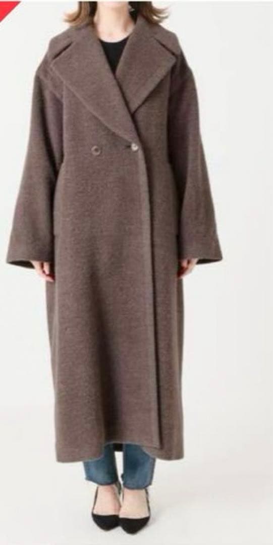 【定価6万以上】IENA アルパカシャギーオーバーコート ブラウン 38 【定価6万以上】IENA アルパカシャギーオーバーコート ブラウン 38