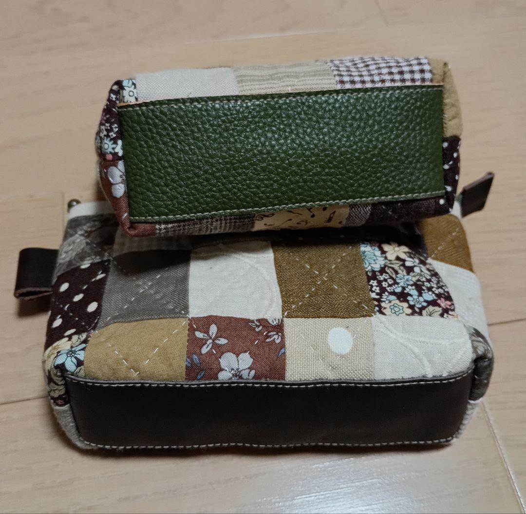 ハンドメイド パッチワークポーチ 2点セット
