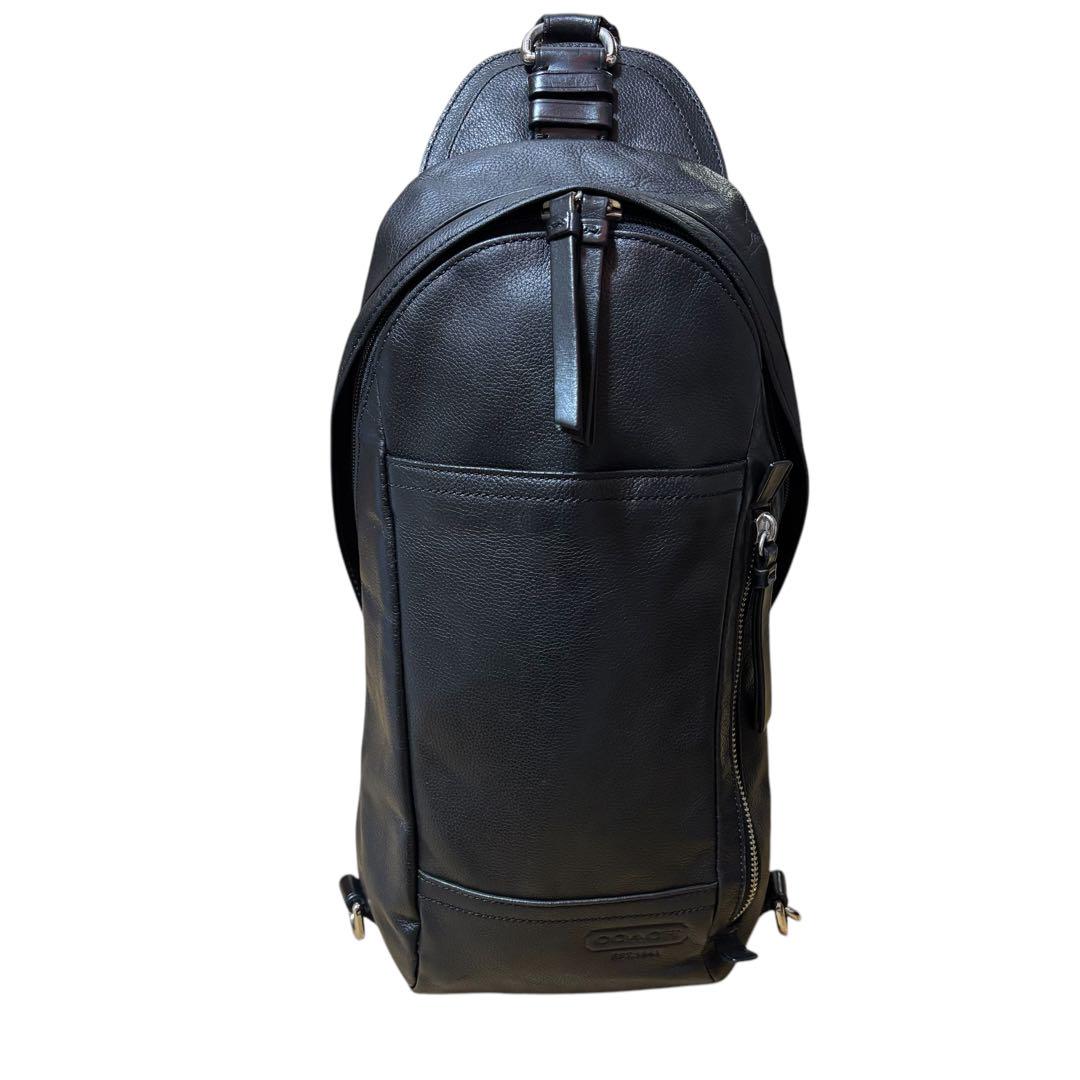 【良品】COACH コーチ　トンプソン　ボディバッグ　ショルダーバッグ　レザー