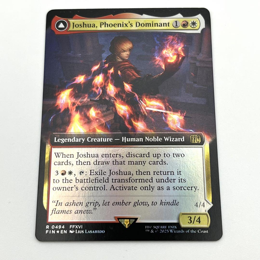 フェニックスのドミナント、ジョシュア FOIL 英語　拡張アート　MTG