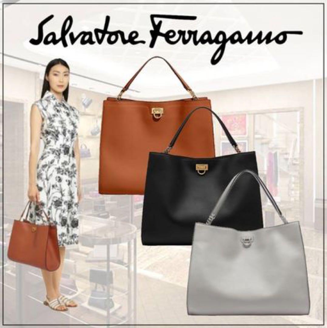 Salvatore Ferragamo トートバッグ トリフォリオ ガンチーニ