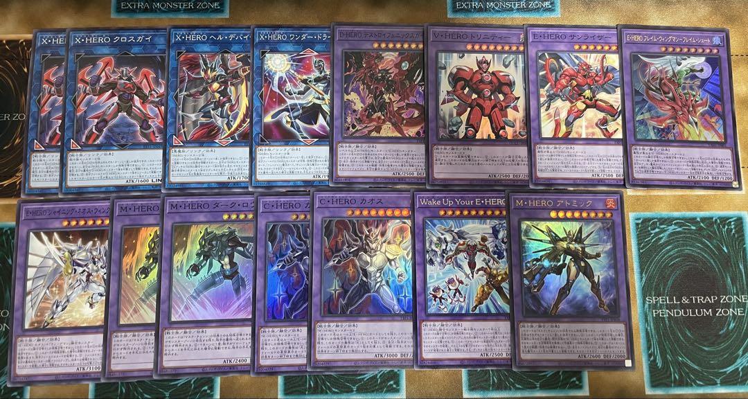 遊戯王 D-HERO 構築済みデッキ メイン40+EX15 即購入歓迎！ 即購入OK】HEROデッキ 構築済み main40/ex15 - メルカリ