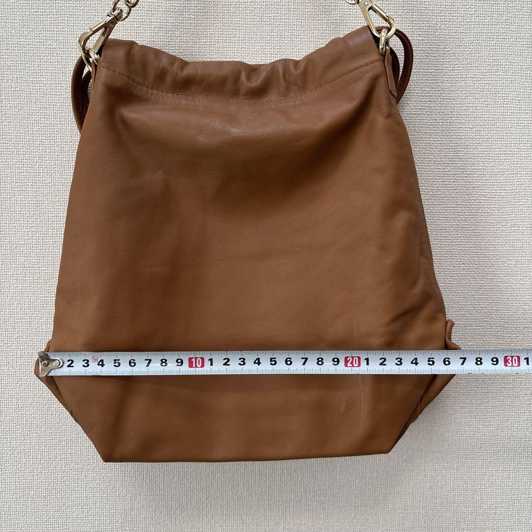 最先端 DIANA BAGS ダイアナ ブラウンカーフ ショルダーバッグ 訳あり品 バッグ