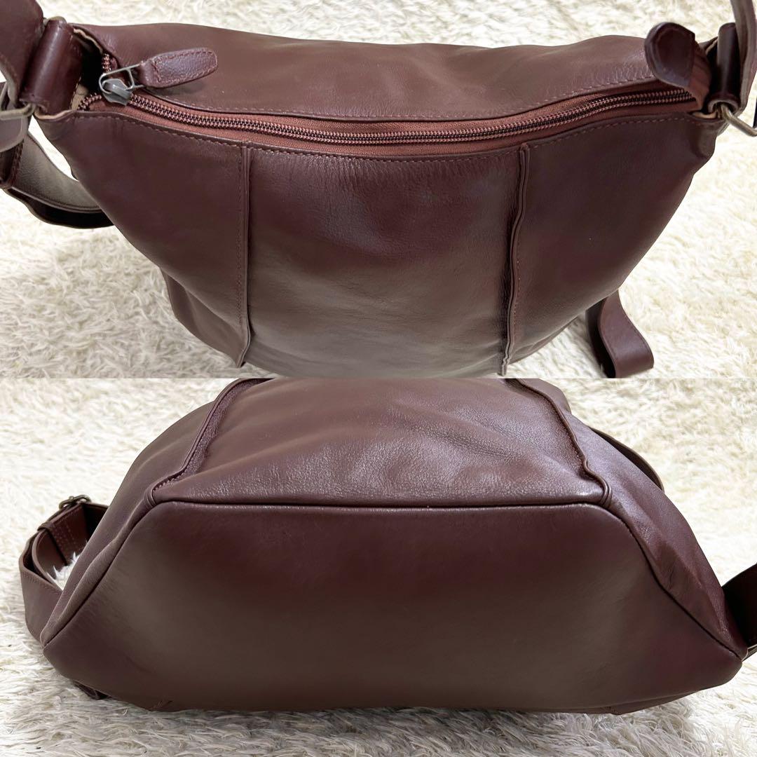 マザーハウス　リュック　ショルダーバッグ　ヨゾラ　3way　レザー　ブラウン マザーハウス ヨゾラ 3way リュック シボ革 ブラウン ショルダー