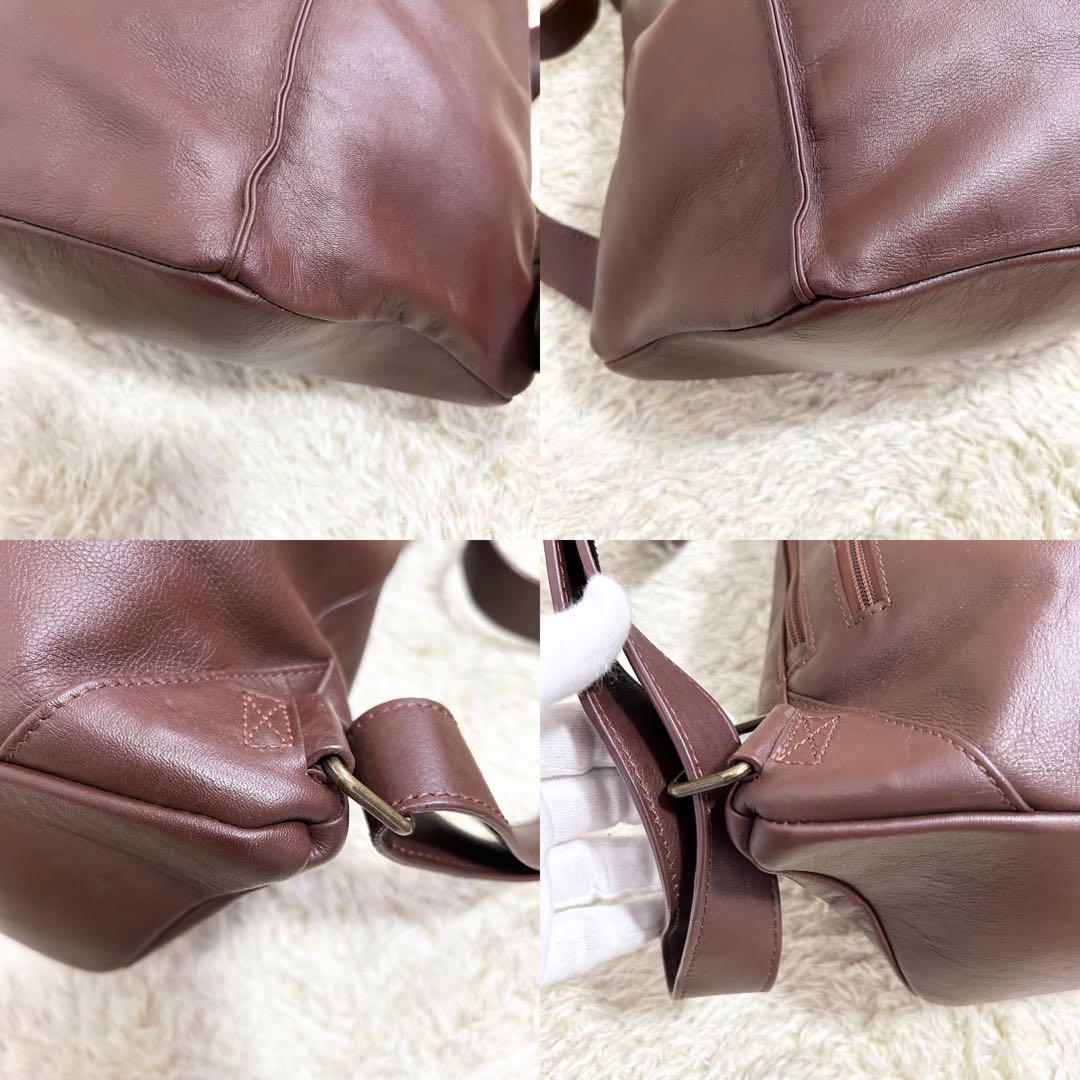 マザーハウス　リュック　ショルダーバッグ　ヨゾラ　3way　レザー　ブラウン マザーハウス ヨゾラ 3way リュック シボ革 ブラウン ショルダー