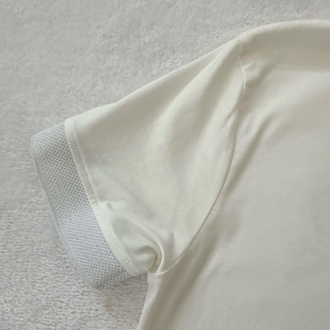 美品】MARK&LONA ポロシャツ ゴルフ 半袖 ストレッチ ラメ ロゴ
