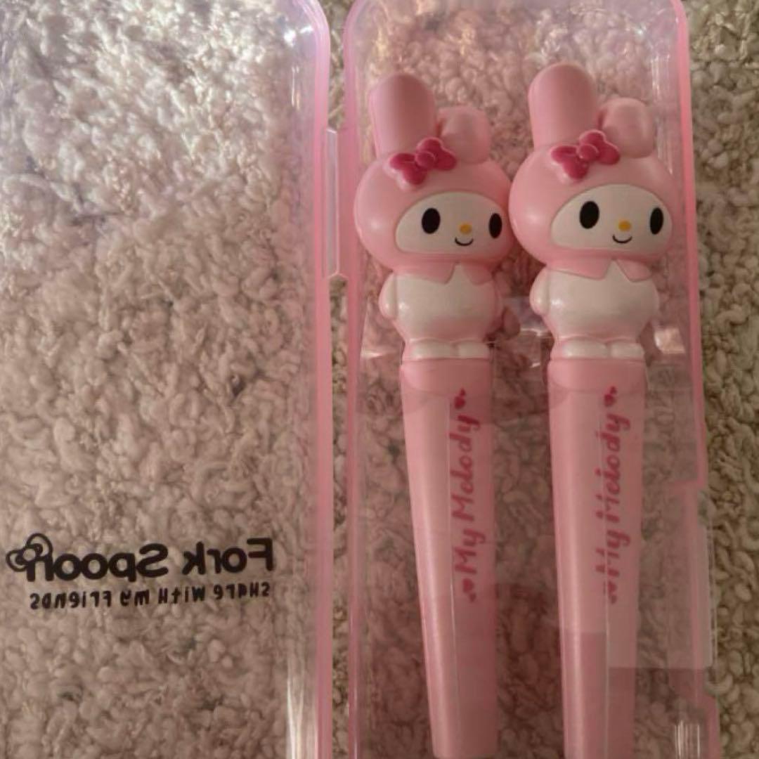 SALE マイメロディー　新品　子供用食器セット スプーンフォーク　サンリオキャ