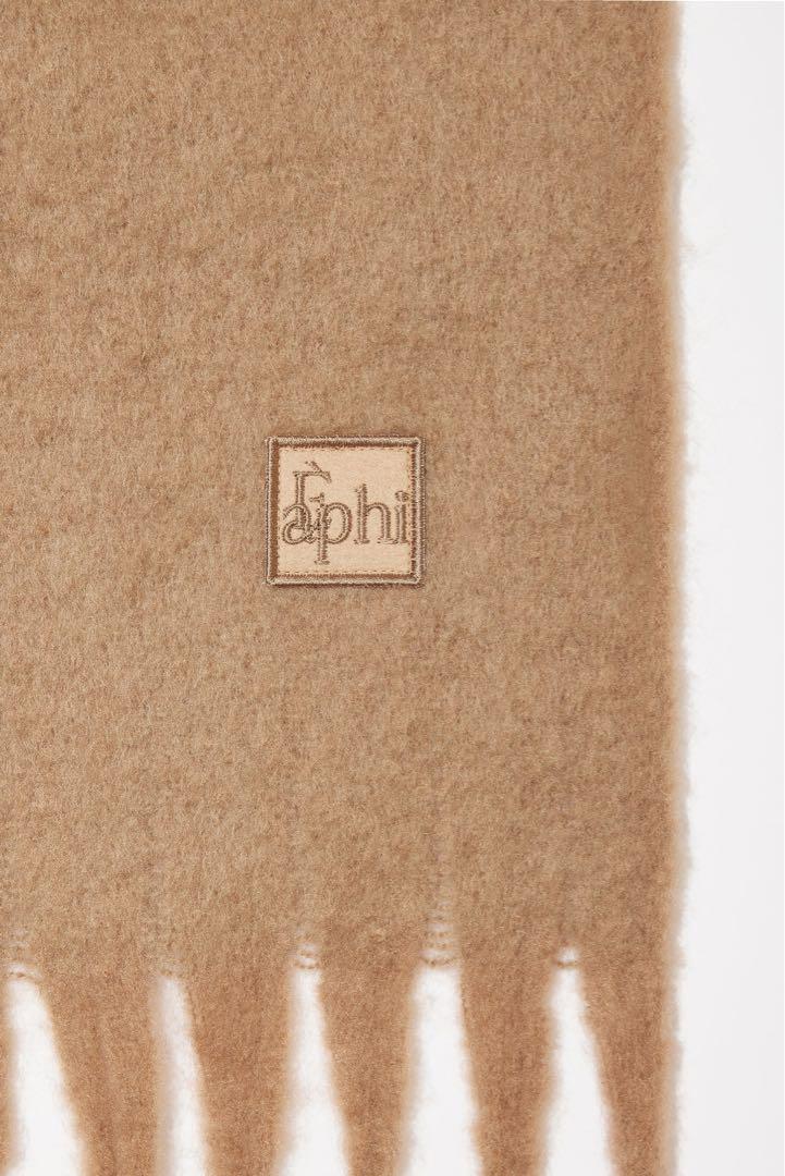 全品送料0円 EAPHI LOGO MOHAIR MUFFLER エフィ マフラー ブラウン 小物 小物