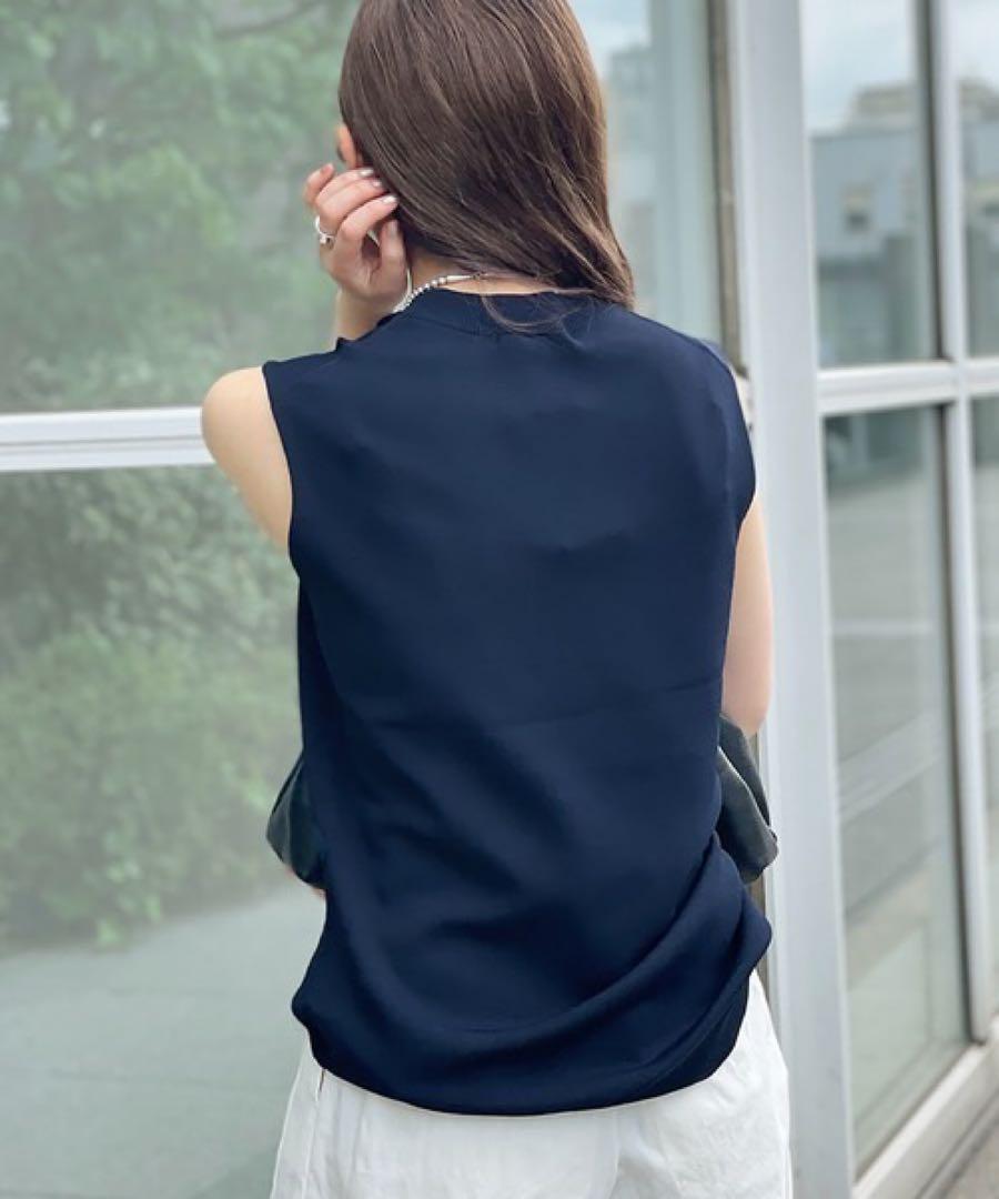 美品　エーピーストゥディオ　プレーンニット　ノースリーブ　サマーニット