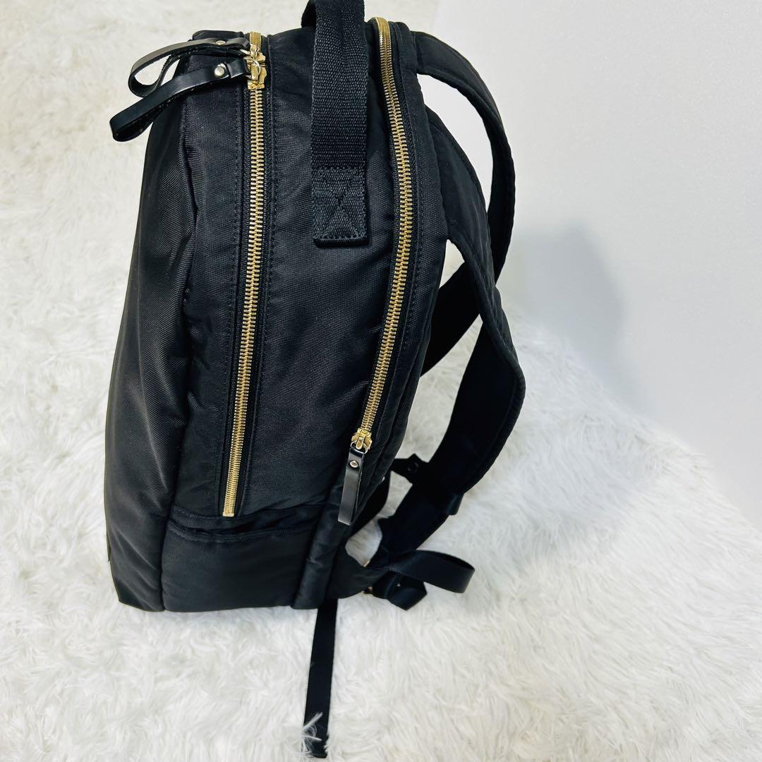 豪華 人気！ ゴールド 黒 パス リュック デイパック シア GIRL PORTER バッグ