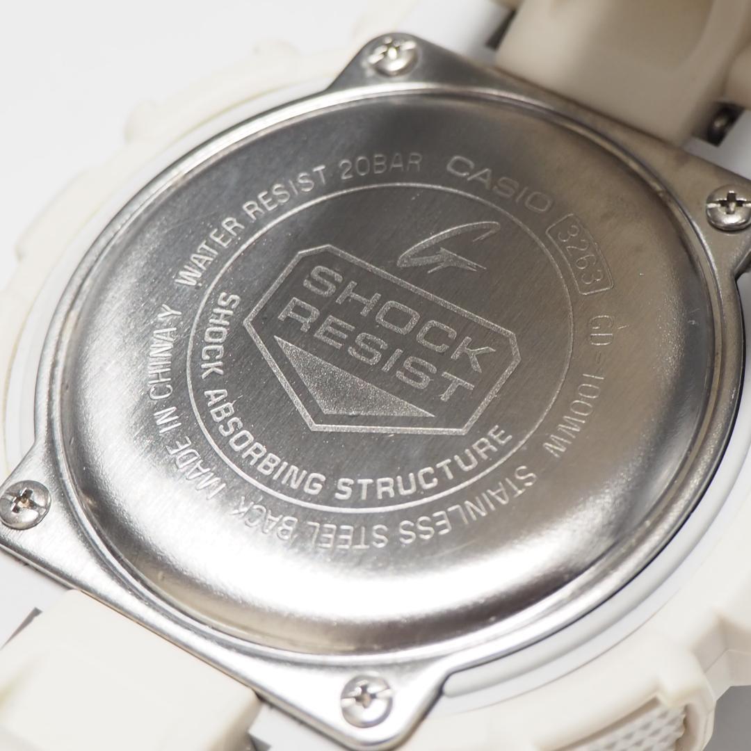 美品 カシオ CASIO G-SHOCK GD-100WW 腕時計 F884