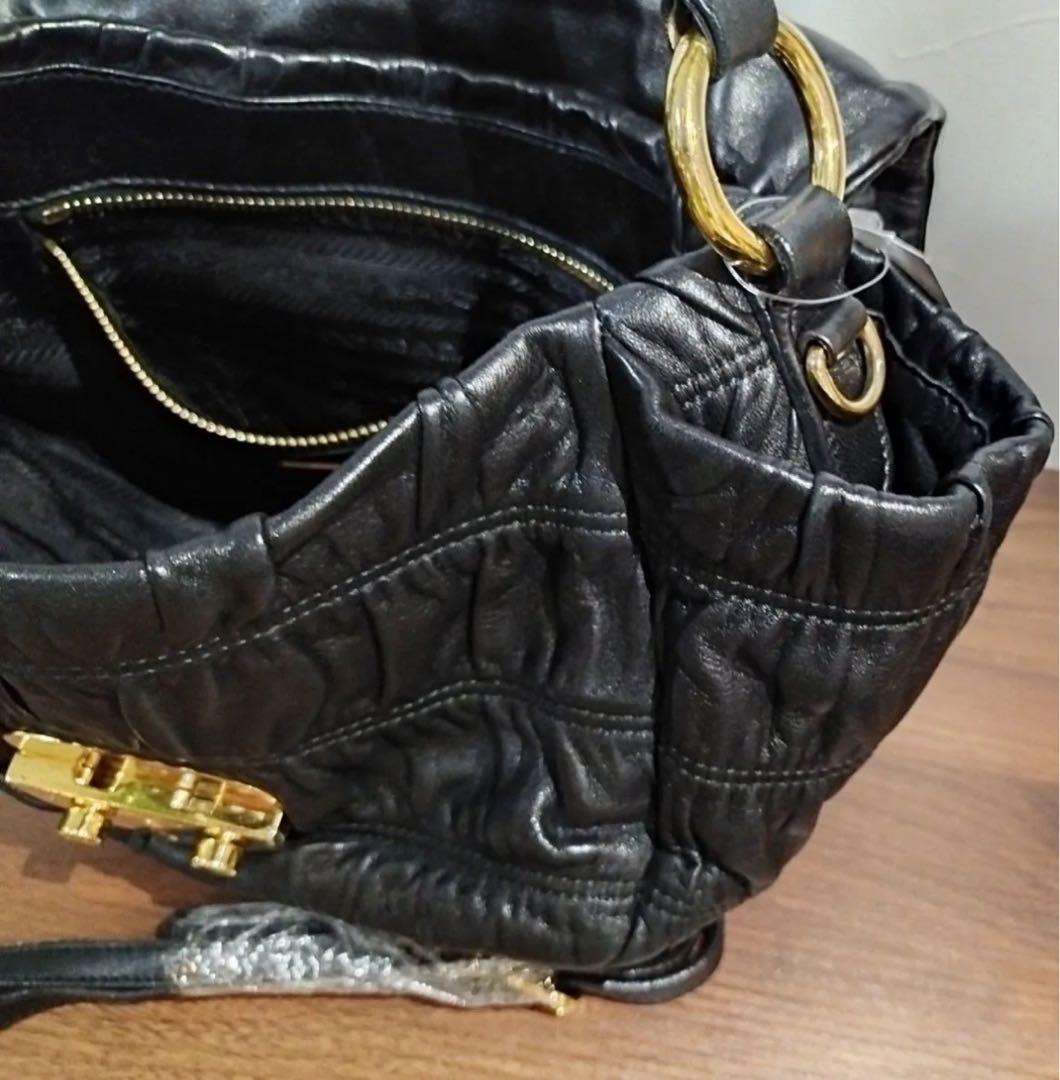 PRADA　レザー 2way ショルダーハンドバッグ