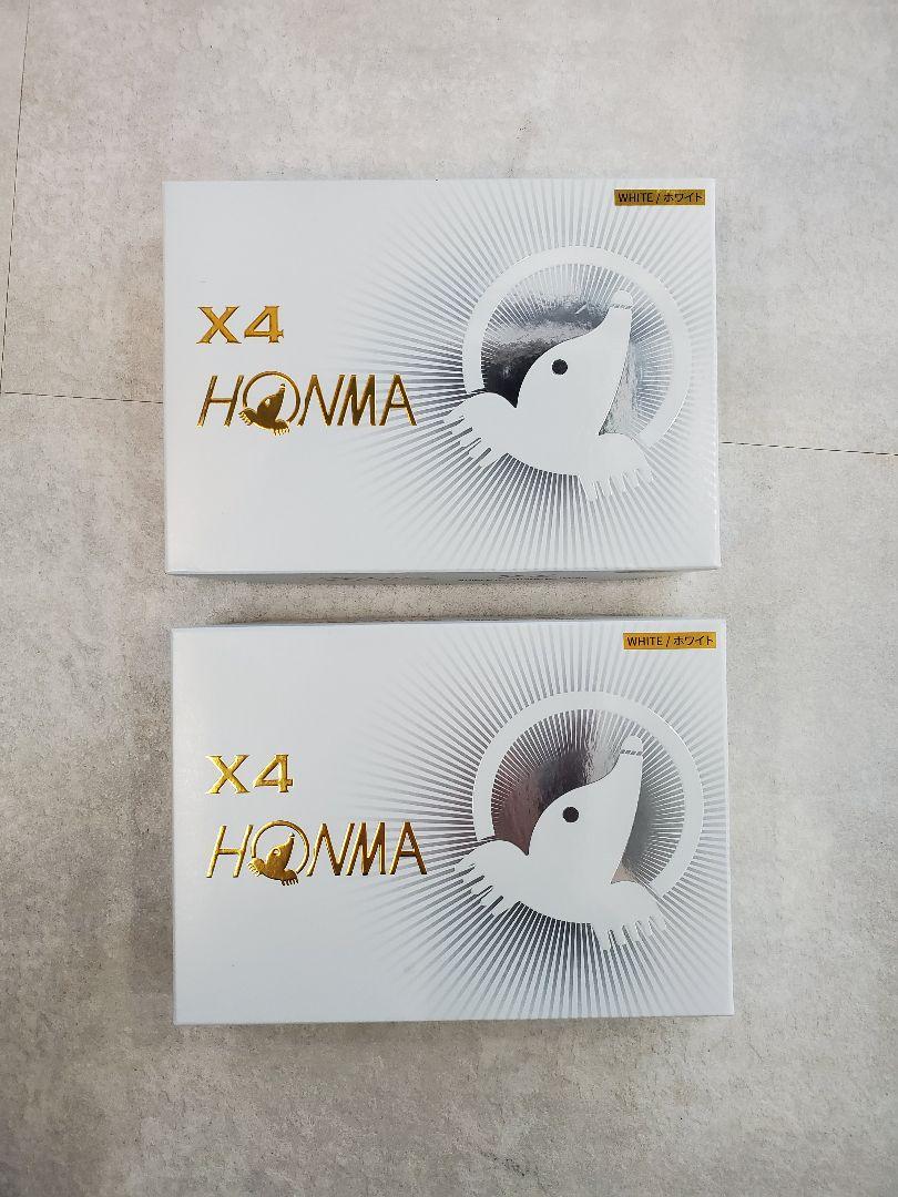HONMAゴルフボール X4  ホワイト18球 イエロー6球