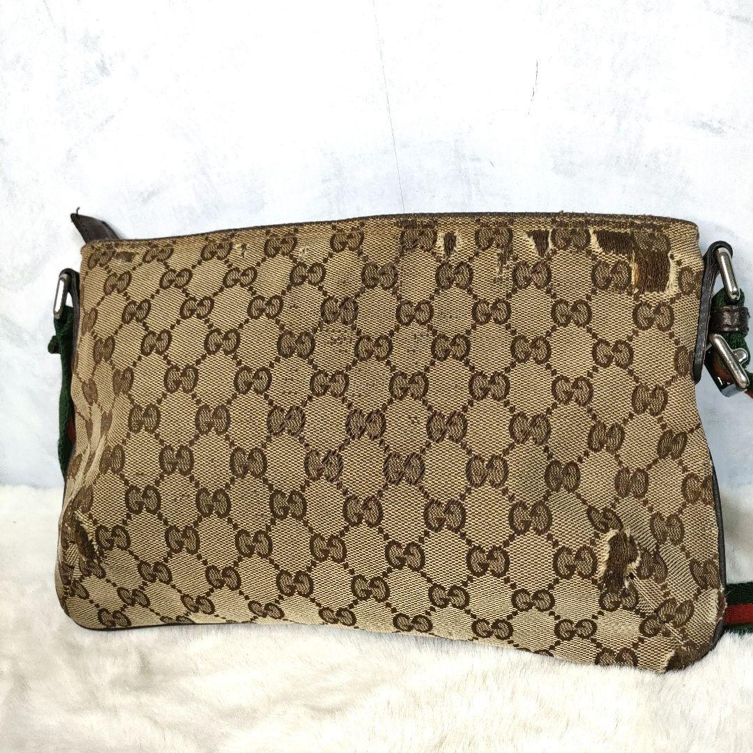 GUCCI グッチ ショルダーバッグ サコッシュ GGキャンバス シェリーライン 楽天市場】【バッグ】GUCCI グッチ GGキャンバス シェリーライン