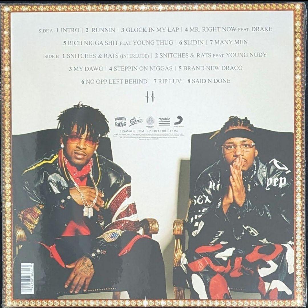 洋楽 21 Savage Metro Boomin Savage Mode II LP