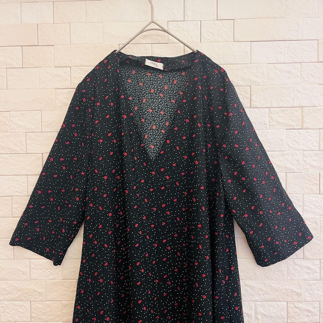 MEIL Paris　メイル　フランス製　花柄　ティアード　Aライン　ワンピース MEIL Paris メイル フランス製 花柄 ティアード Aライン