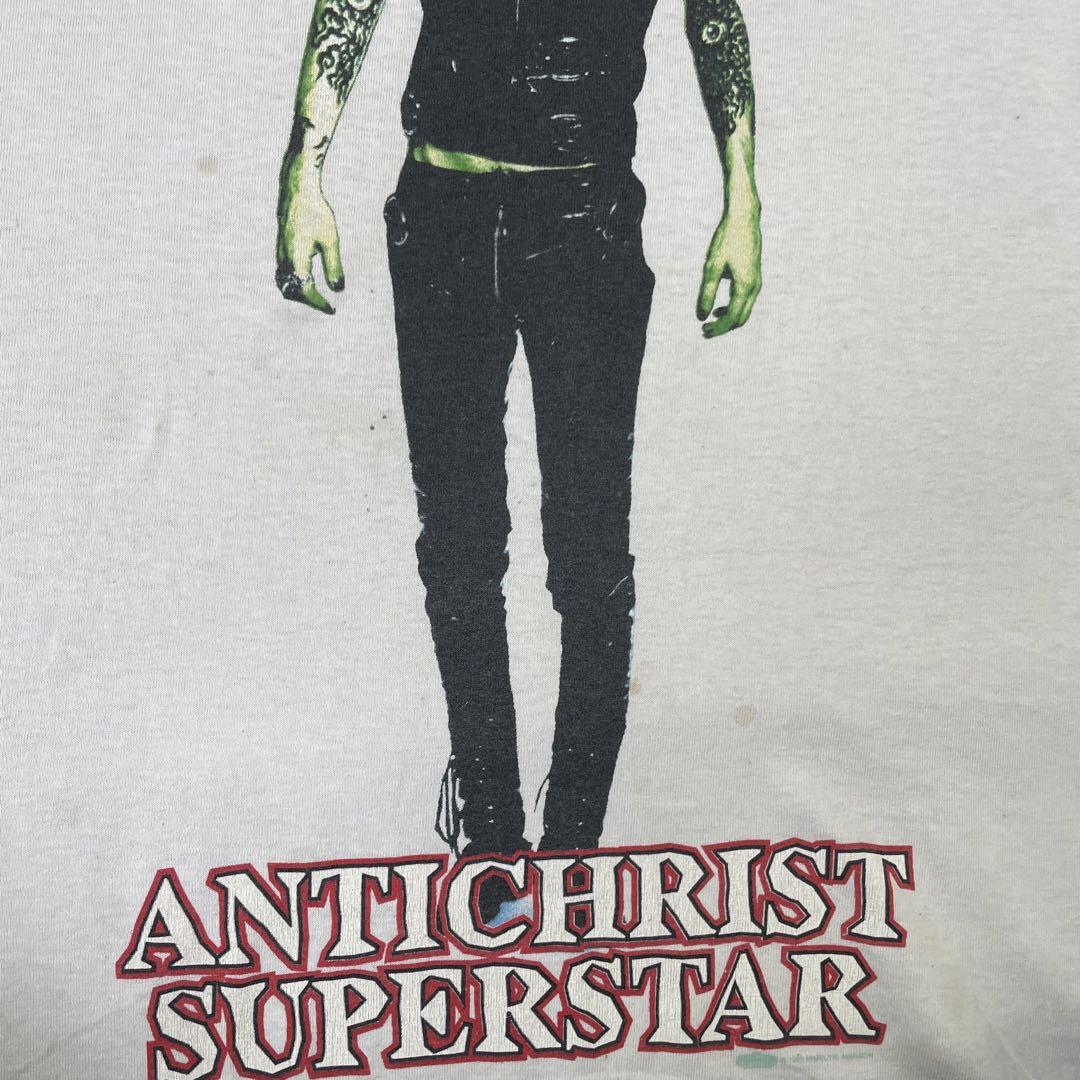 n1237 90s マリリンマンソン 当時物 USA製 リンガーTシャツ L 画像11