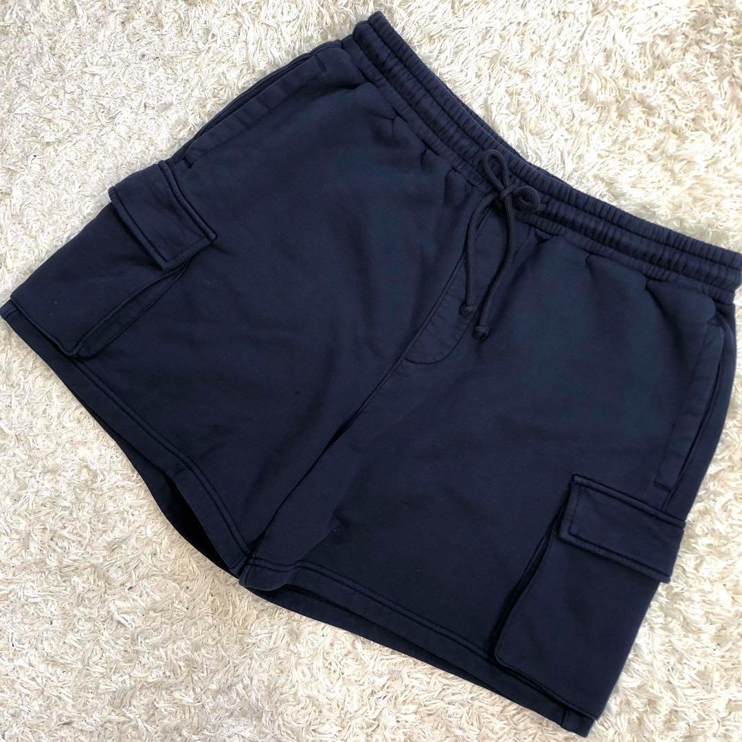 【美品】キス ハーフパンツ 厚手 コットン ダークネイビー Mサイズ