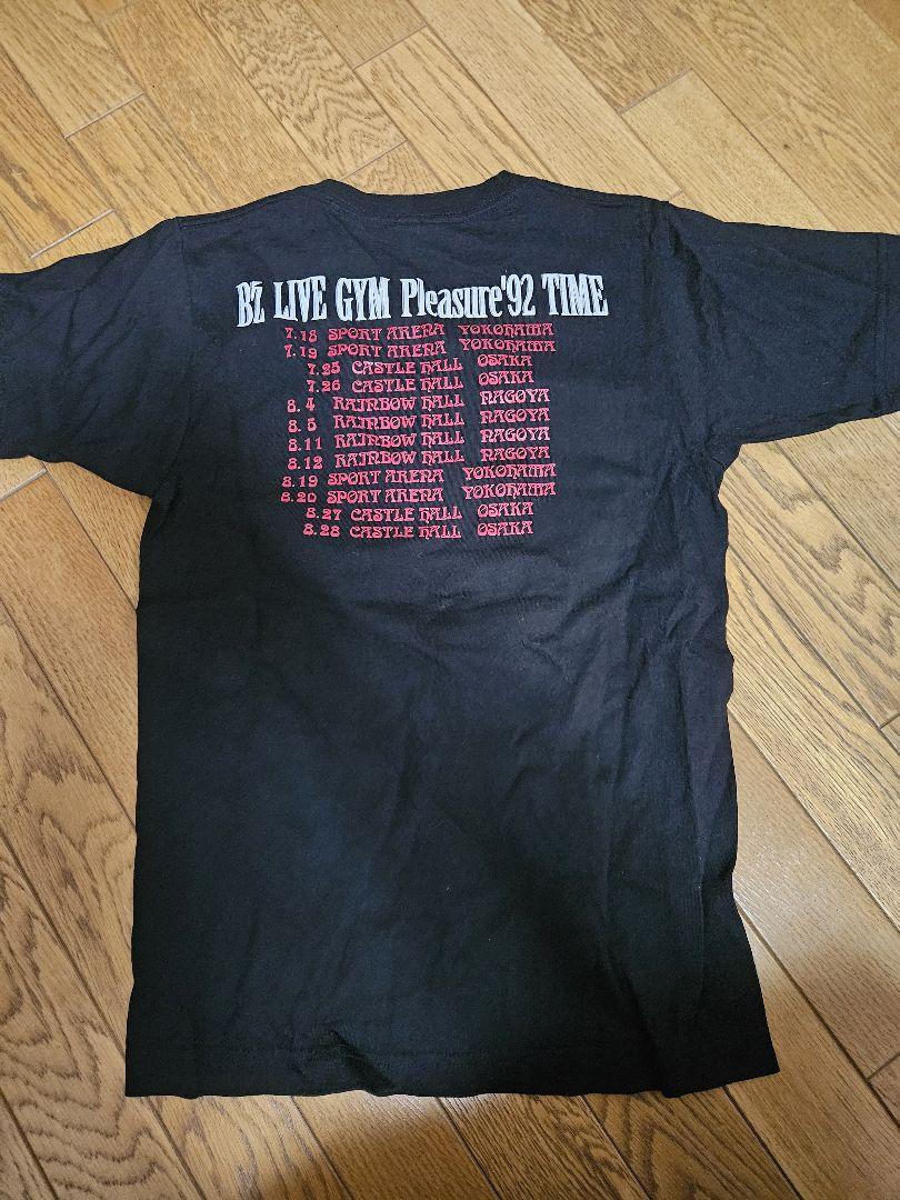 B'z LIVE-GYM Pleasure'92 TIME 黒Tシャツ ツアーグッズ｜Yahoo